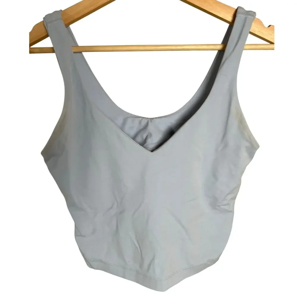 Lululemon Aline Light Blue Tan Size 6 Women's